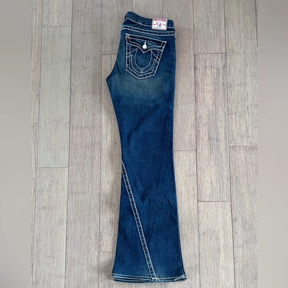 True Religion Dark Blue Flared Jeans - Picture 8 of 13